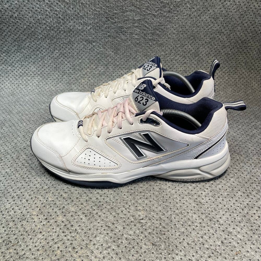 New Balance 623 White Leather Shoes Size 11.5 Men’s